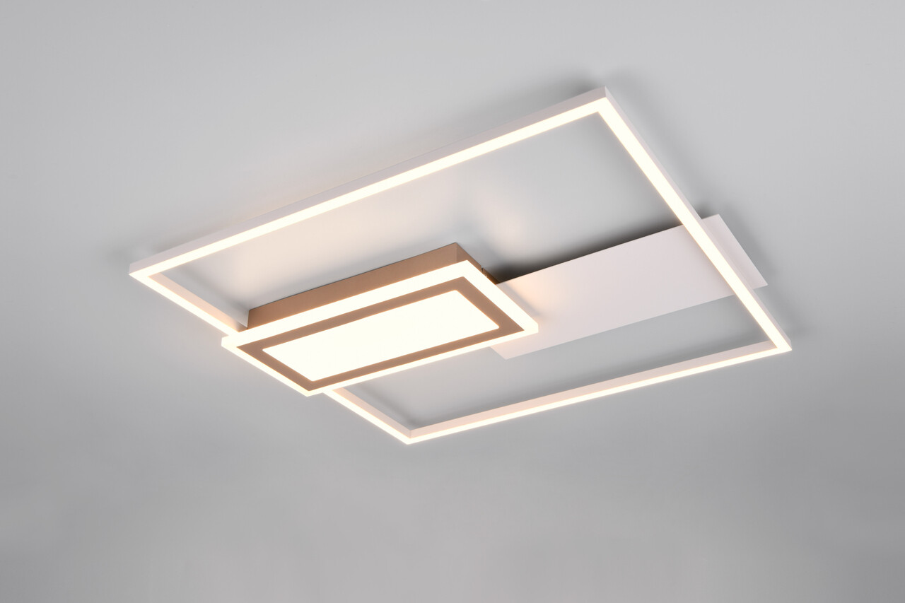Plafoniera Spiro, RL NOW, 53x50x6.2 cm, 32W, 1x SMD, metal, gri/natur - imagine 7